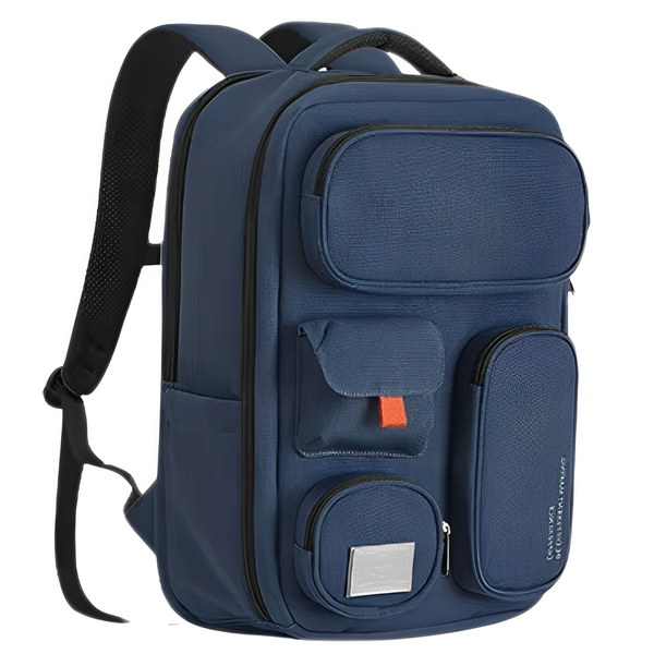 Travel Backpack - Durable and Water-Repellent blue